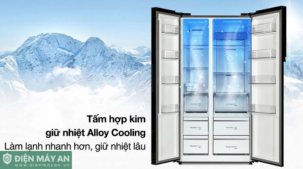 Tủ Lạnh Toshiba Inverter 596 Lít Side By Side GR-RS780WI-PGV(22)-XK - công nghệ làm lạnh